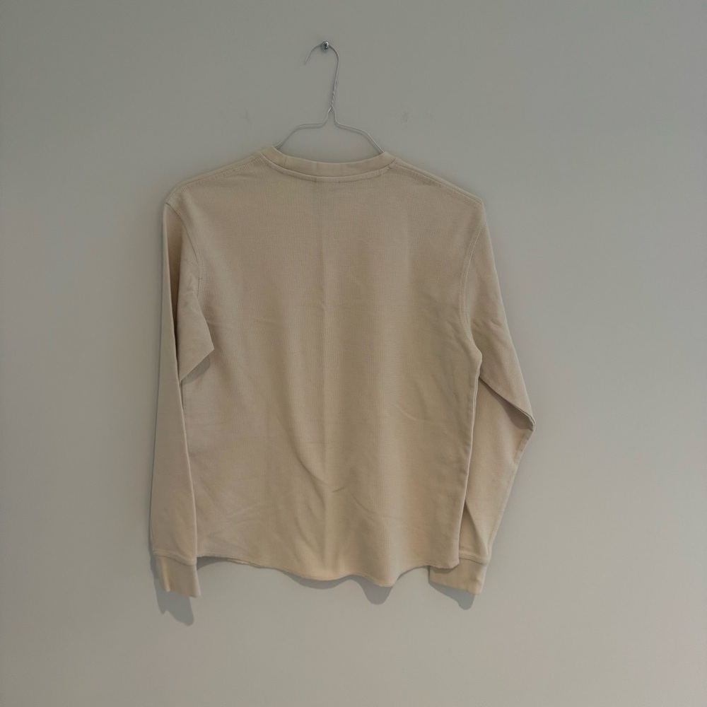 Zara White Long-Sleeve Lightweight Shirt Size Small Like New - Picture 2 of 2